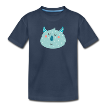 Laden Sie das Bild in den Galerie-Viewer, Kinder Premium Bio T-Shirt Little Monster - Navy