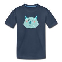 Laden Sie das Bild in den Galerie-Viewer, Kinder Premium Bio T-Shirt Little Monster - Navy
